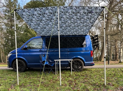 Campervan caravan awning sun - caravan,